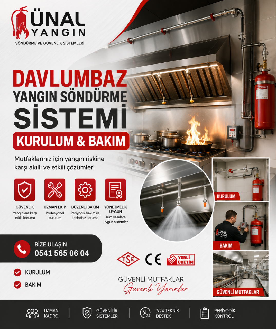 Davlumbaz Yangın Söndürme Sistemleri Nedir? Restoran ve Endüstriyel Mutfaklar İçin Hayati Rehber